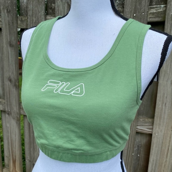 FILA Bloom Green Sports Bra Size 1X NWT - Picture 2 of 10